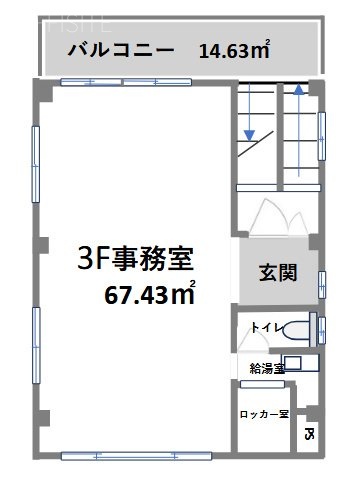 宮坂ビル3F 間取り図