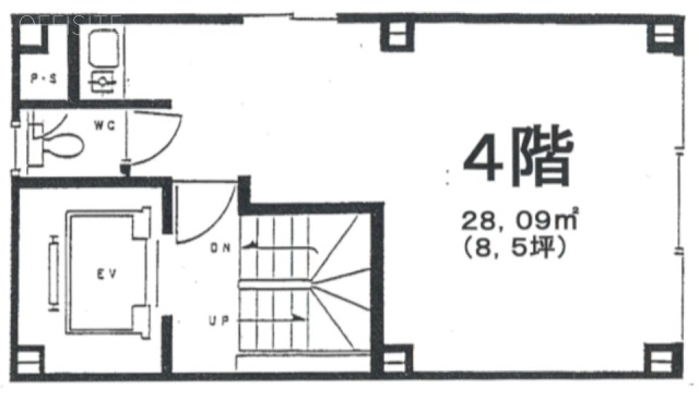 カワイビル4F 間取り図