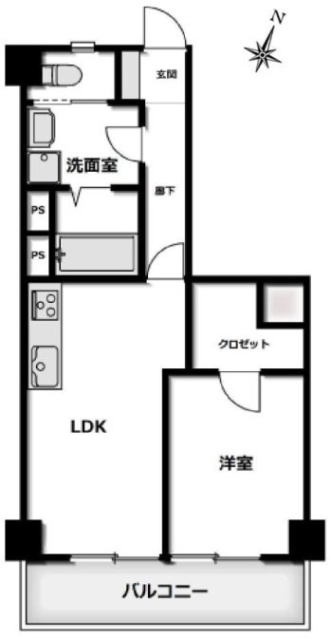 ハイネス麻布11F 間取り図