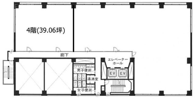 大樹生命新大橋ビル4F 間取り図