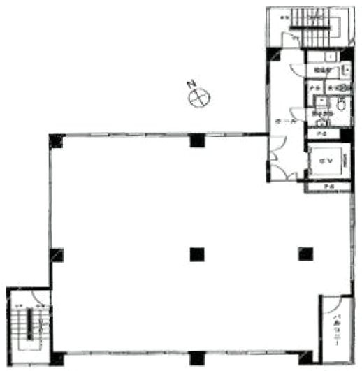 茅場町第三長岡ビル6F 間取り図