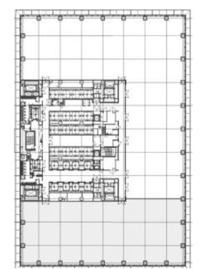 虎ノ門ヒルズビジネスタワー14F 間取り図