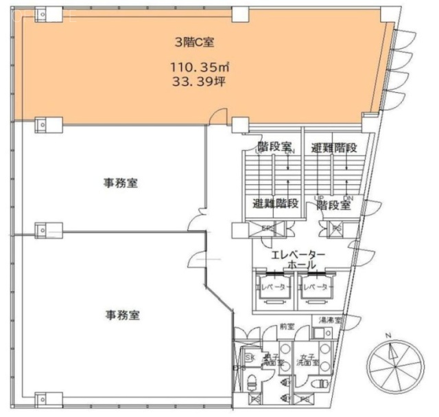 ハクゼンビルC 間取り図