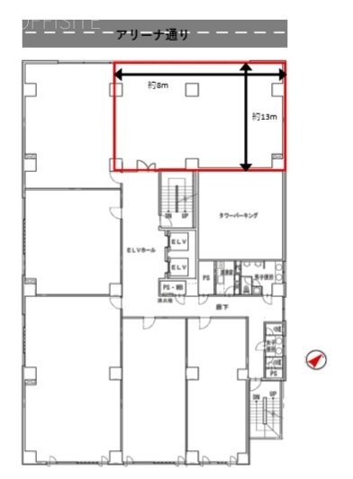 クレシェンドビル3F 間取り図