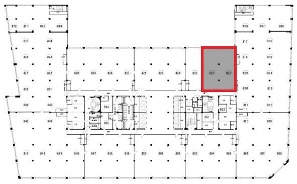 新大手町ビル8F 間取り図