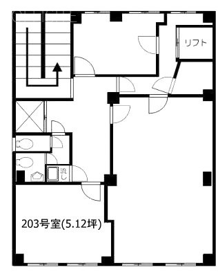 平和ビル203 間取り図