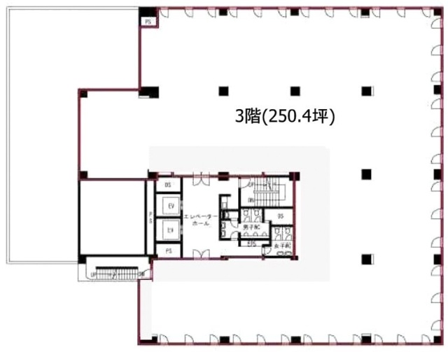 ランディック第2新橋ビル3F 間取り図