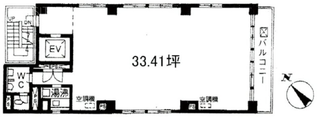 日建岩田ビル6F 間取り図