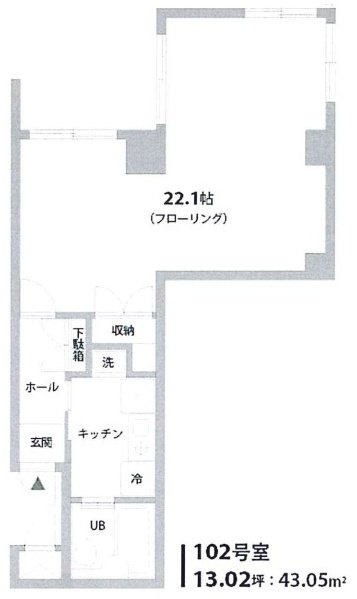 サンクレスト原宿102 間取り図