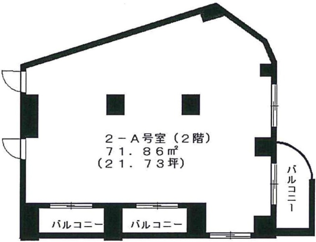 チェリーブロッサムビル2A 間取り図