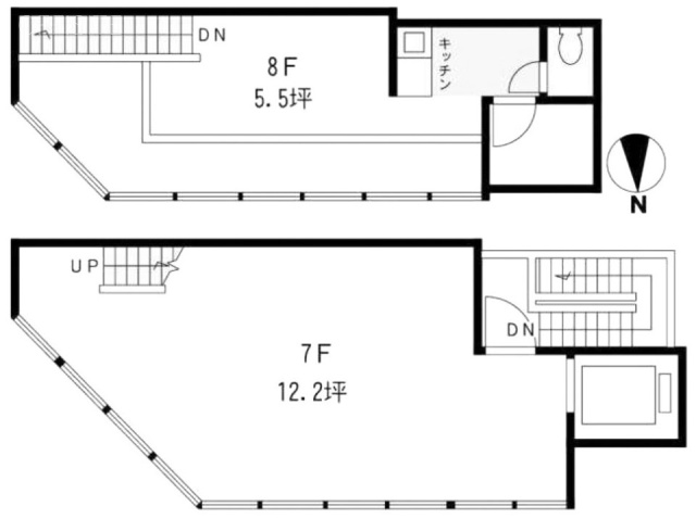 ジョルディビル7F～8F 間取り図