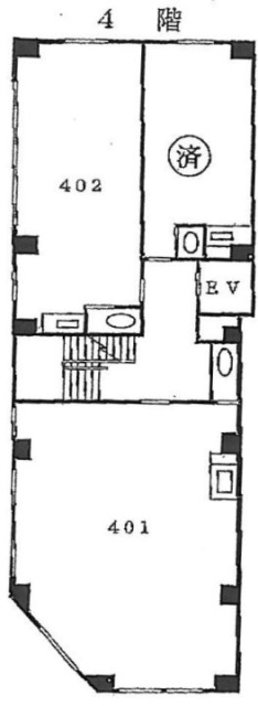 磯野ビル402 間取り図