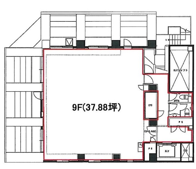 銀座武蔵野ビル9F 間取り図