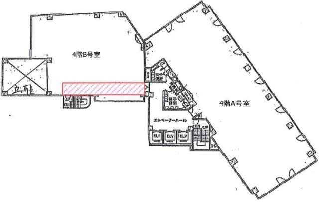 ラウンドクロス田町ビルB 間取り図