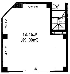 井川倉庫ビル1F 間取り図