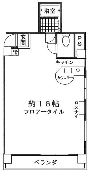 南青山アイビーハイツ4F 間取り図