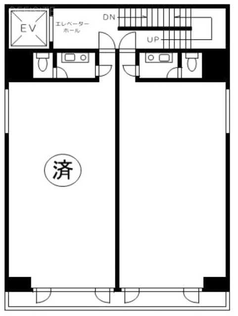 ニューウィング蔵前602 間取り図