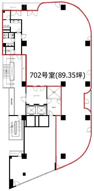 アコード新宿702 間取り図