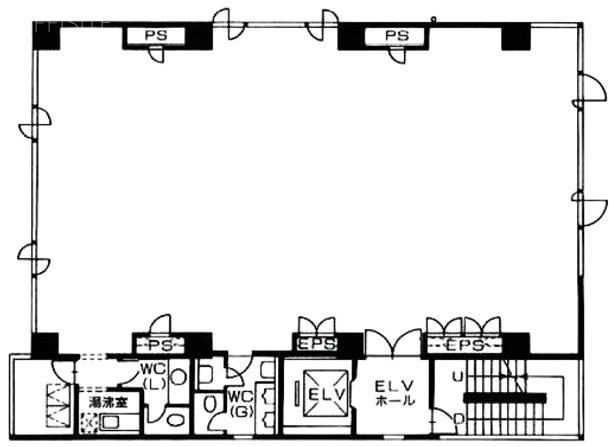 前川芝浦2ビル4F 間取り図