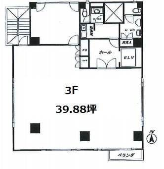 HTS大森ビル3F 間取り図