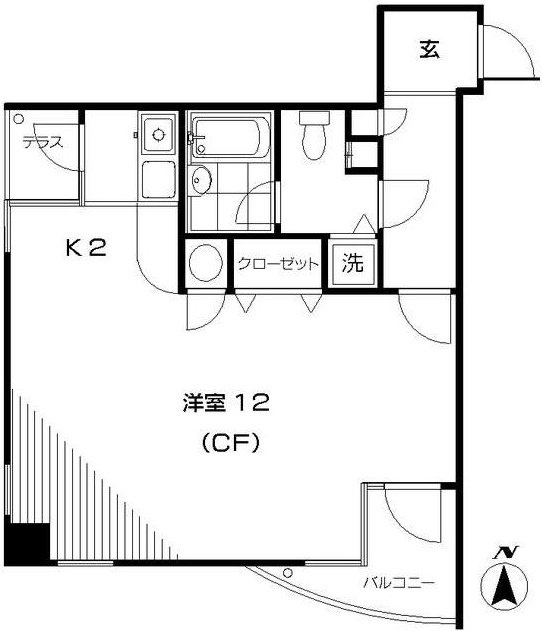 イルチェントロ自由ヶ丘403 間取り図