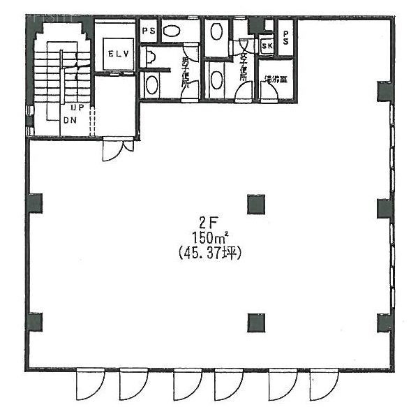 原宿木多ビル2F 間取り図