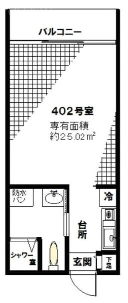 銀座USB402 間取り図