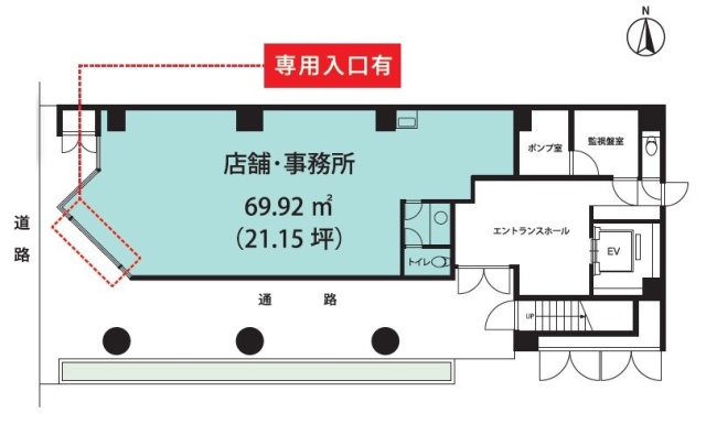 プライム秋葉原ビル1F 間取り図