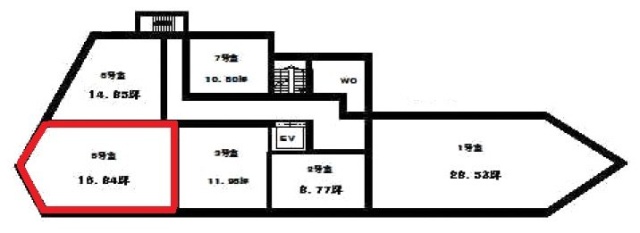 第1下川ビル205 間取り図