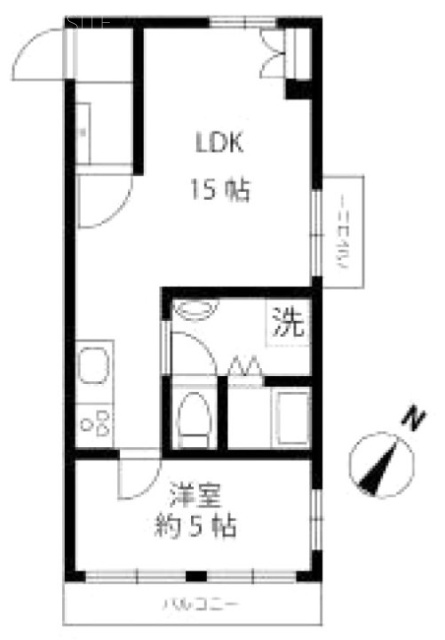 ライオンズマンション不動前407 間取り図