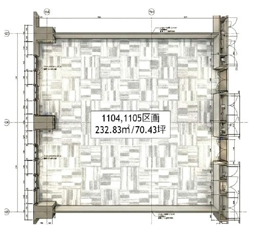 COPRE二俣川(コプレ二俣川)1104・1105 間取り図