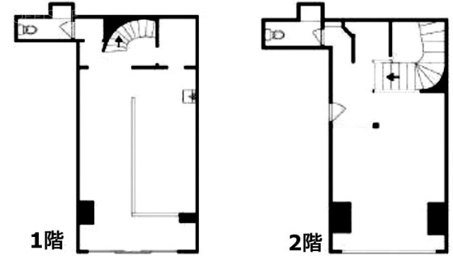 ホワイトビル1F～2F 間取り図