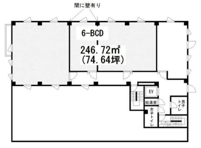 築地アサカワビルBCD 間取り図