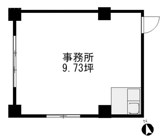 蒲燃(カマネン)ビル202 間取り図