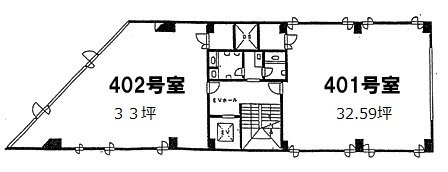 立花書房ビル401 間取り図