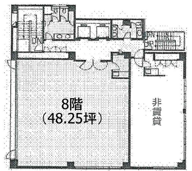 萩藤(はぎとう)ビル8F 間取り図