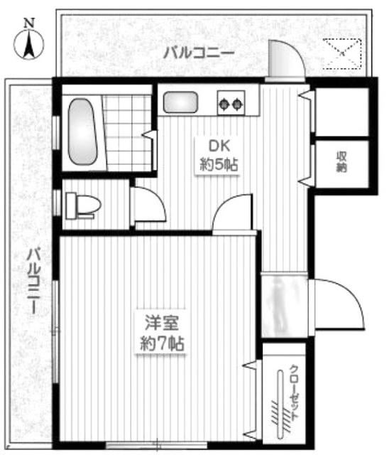 昌栄マンション3F 間取り図