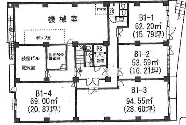 井上3号館ビルB1F 間取り図