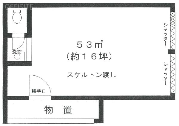 杉並ビル1F 間取り図