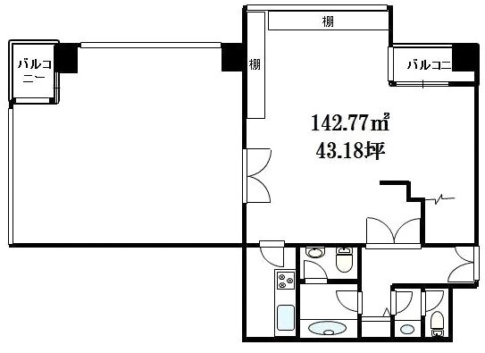 リーラ乃木坂302 間取り図