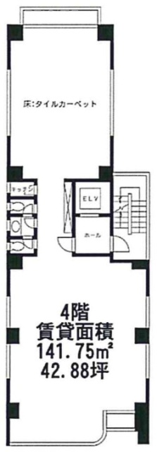 土屋ビルディング4F 間取り図