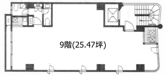 TRUST VALUE六本木一丁目ビル9F 間取り図