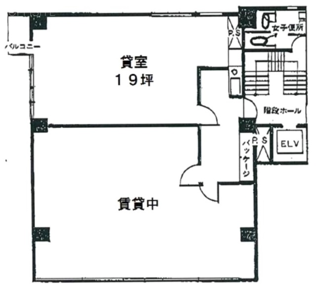 ツカコシビル5F 間取り図