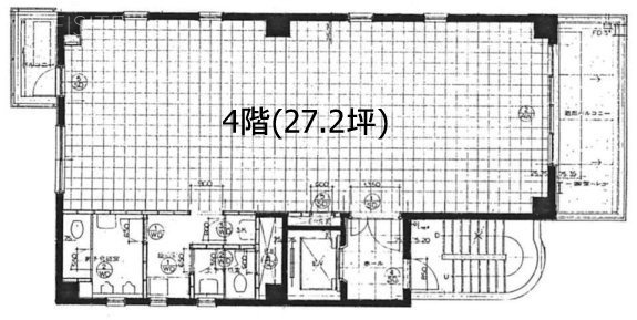 九段久保山ビル4F 間取り図