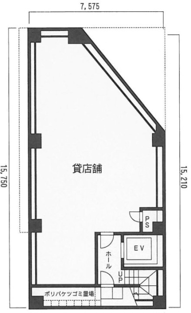 縣(アガタ)ビルB1F 間取り図