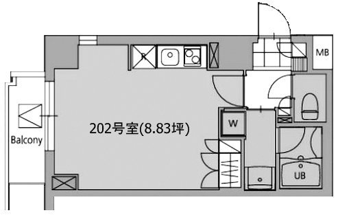 ROPPONGI 7ビル202 間取り図