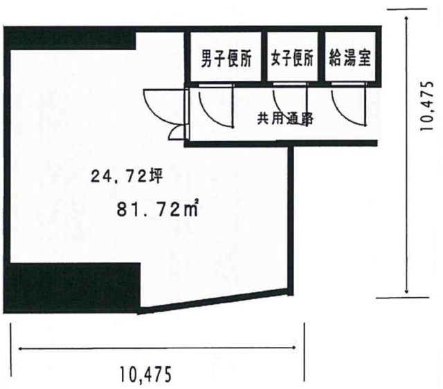 第5田中ビル202 間取り図