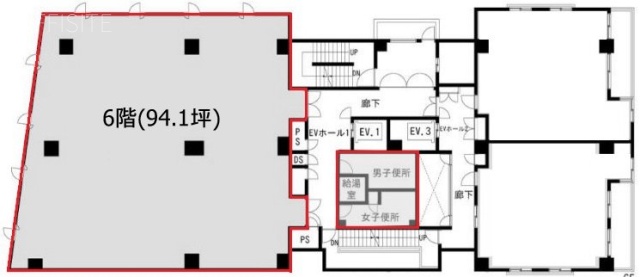 KDX中野坂上ビル6F 間取り図