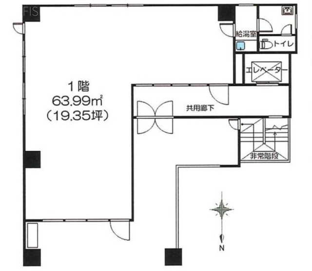 塚本ビル1F 間取り図