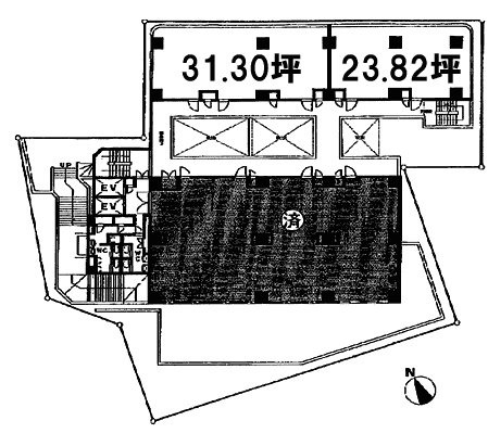 スカイエスタ西早稲田ビル404 間取り図